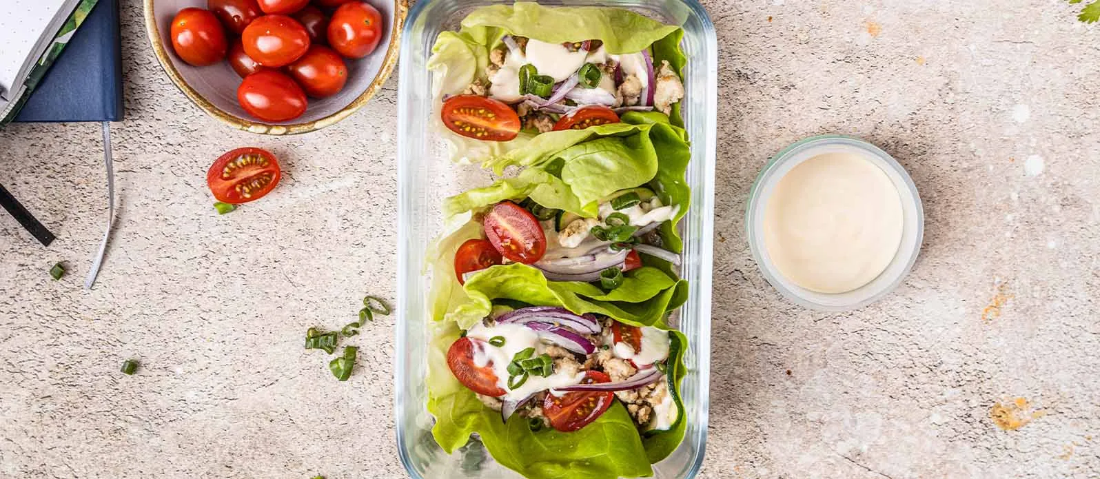 Salladswraps med kalkon och dressing