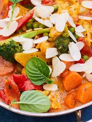 Vegetarisk snabbcurry