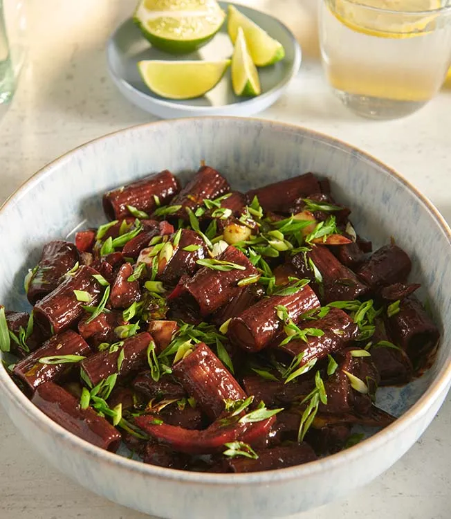 Rigatoni med koreansk BBQ-kyckling