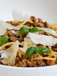 Snabb bolognese med umamisting