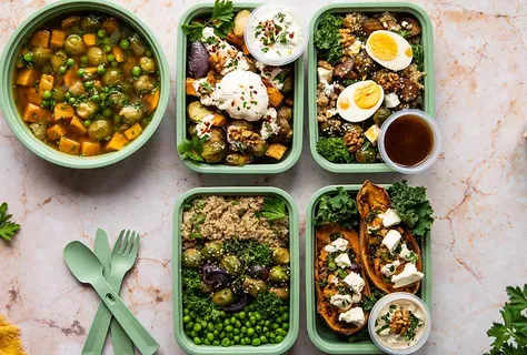 Vegetariska luncher med quinoa