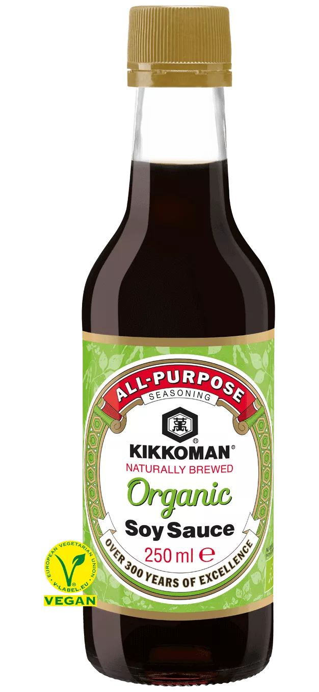 Kikkoman naturligt bryggd ekologisk sojasås 250 ml glasflaska