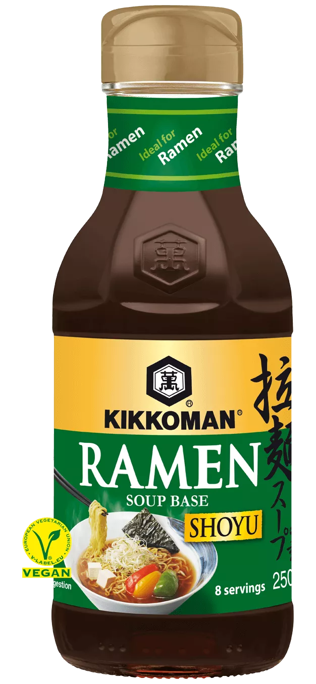 Kikkoman Koncentrerad bas för Ramennudelsoppa - Shoyu (Sojabås) Smak 250 ml glasflaska