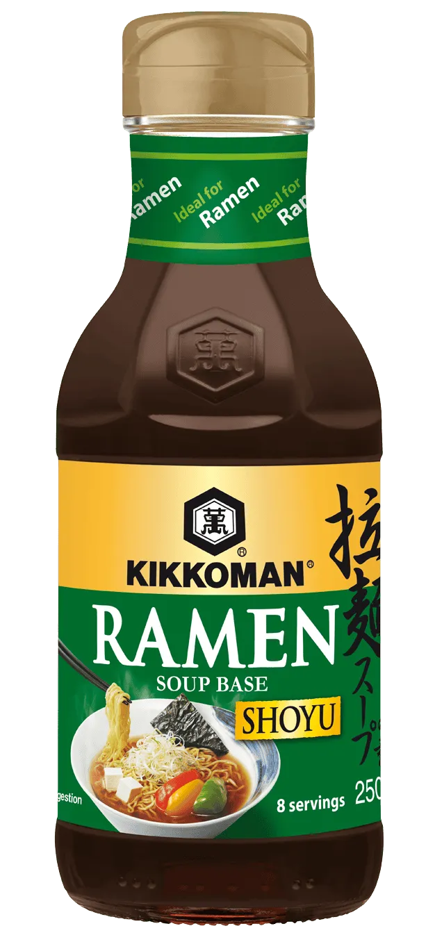 Kikkoman Koncentrerad bas för Ramennudelsoppa - Shoyu (Sojabås) Smak 250 ml glasflaska