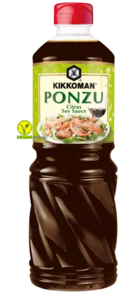 Kikkoman Ponzu - en Blandning av Sojasås, ättika och citron 1 L PET-flaska