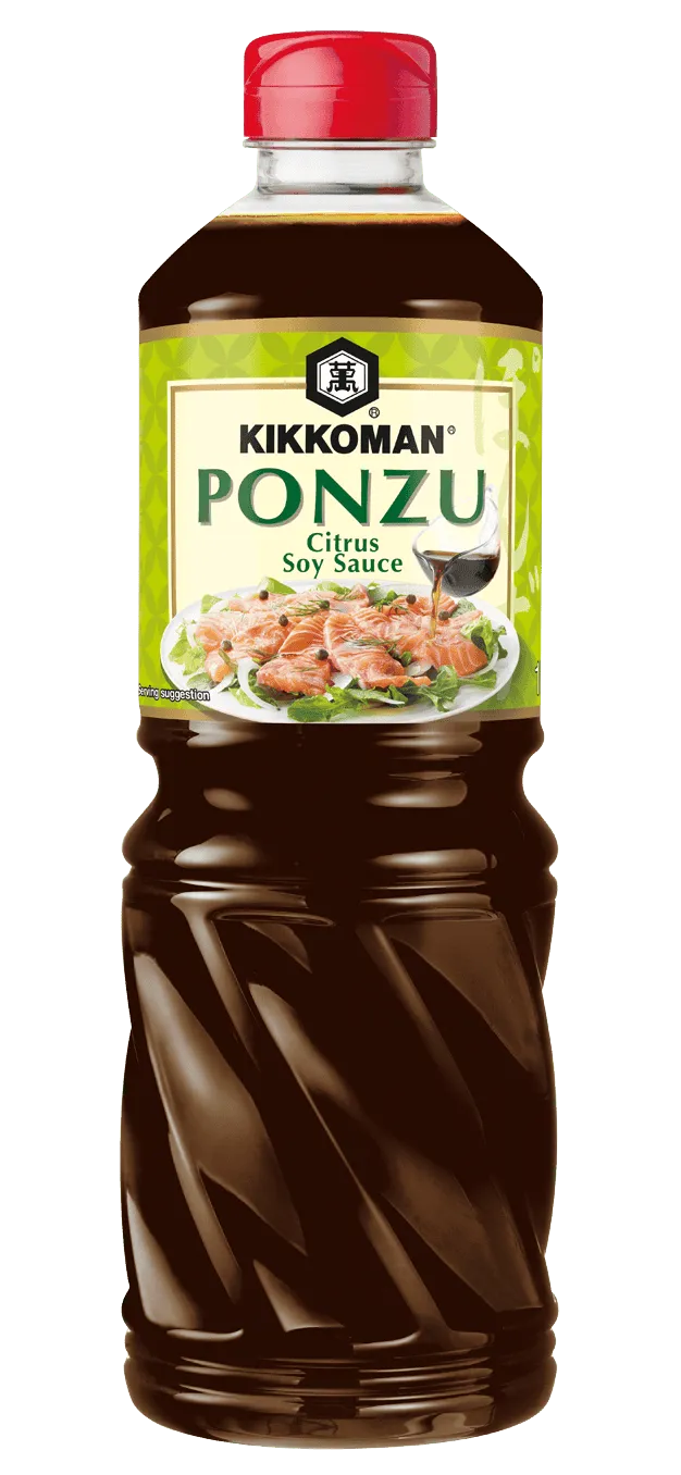 Kikkoman Ponzu - en Blandning av Sojasås, ättika och citron 1 L PET-flaska