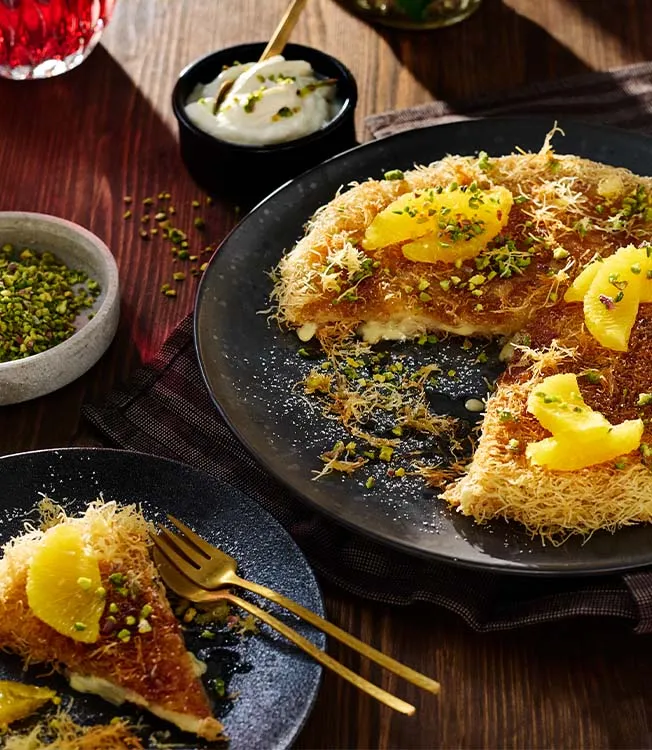 Künefe — söt turkisk ostdessert