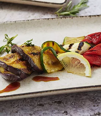 Grillade grönsaker med citronsoja