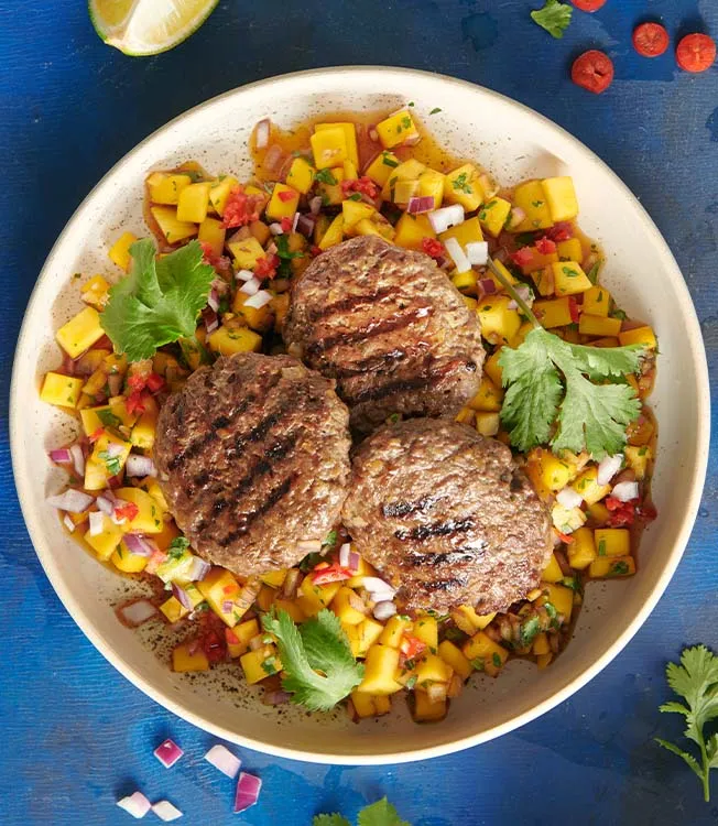 Köttbullar med mangosalsa