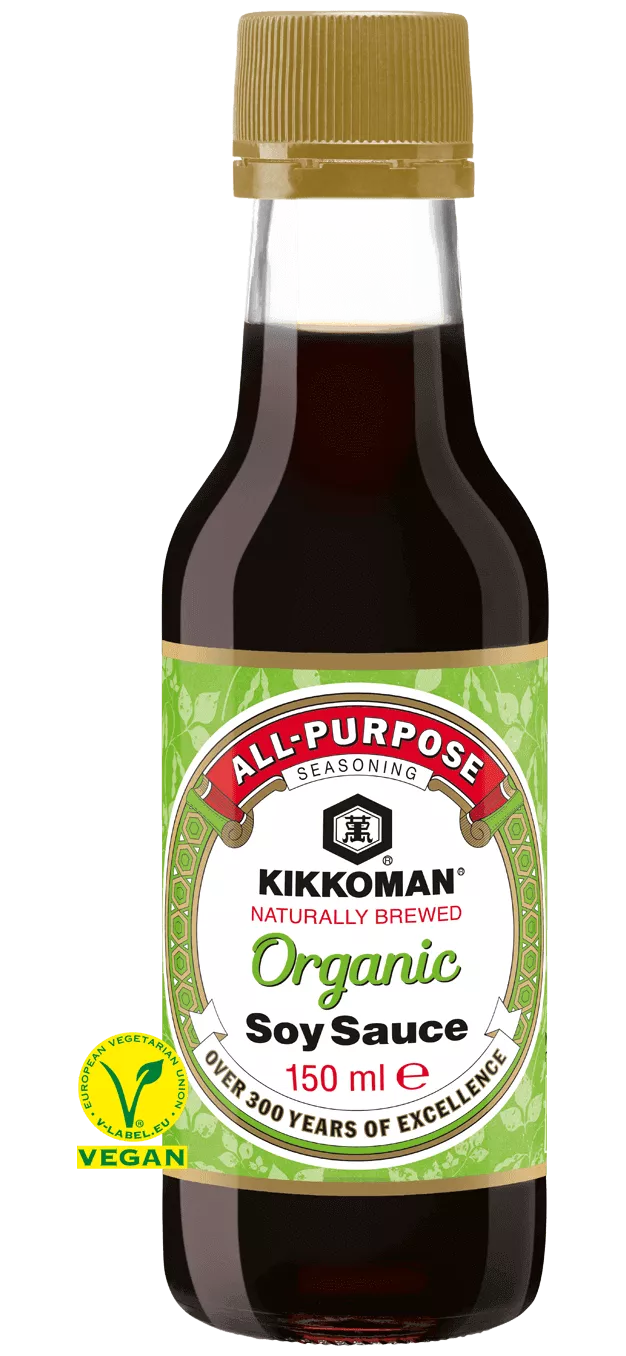 Kikkoman naturligt bryggd ekologisk sojasås 150 ml glasflaska