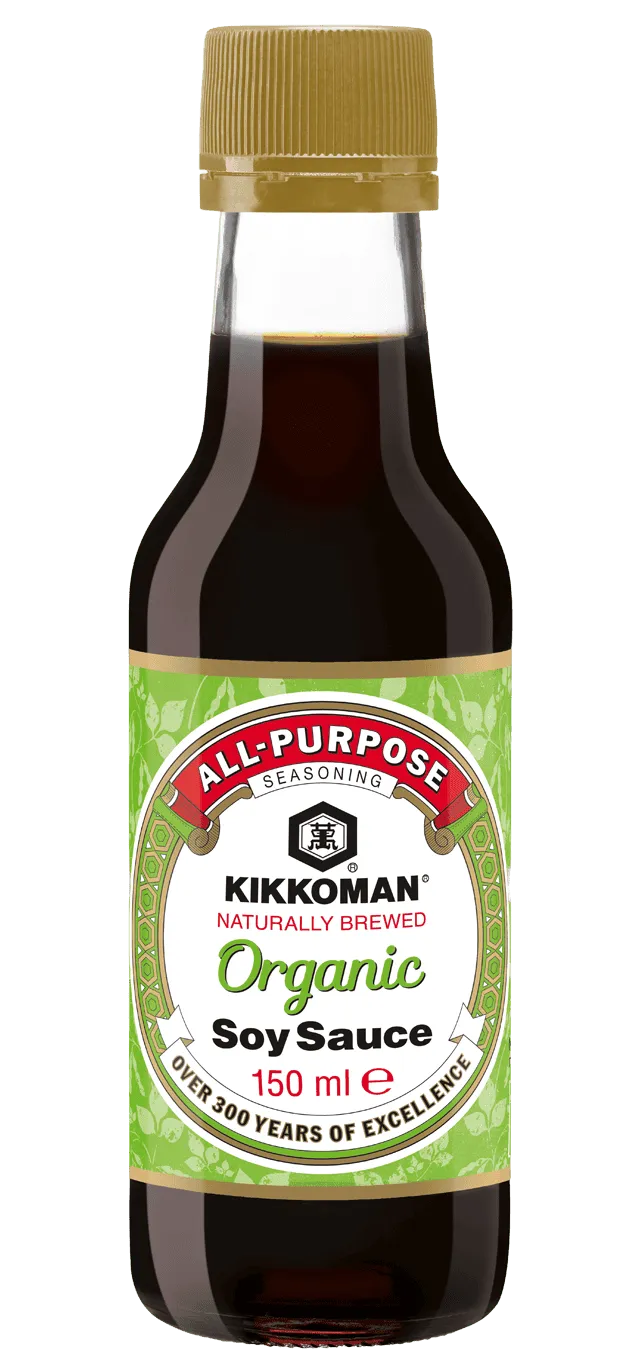 Kikkoman naturligt bryggd ekologisk sojasås 150 ml glasflaska
