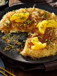 Künefe — söt turkisk ostdessert