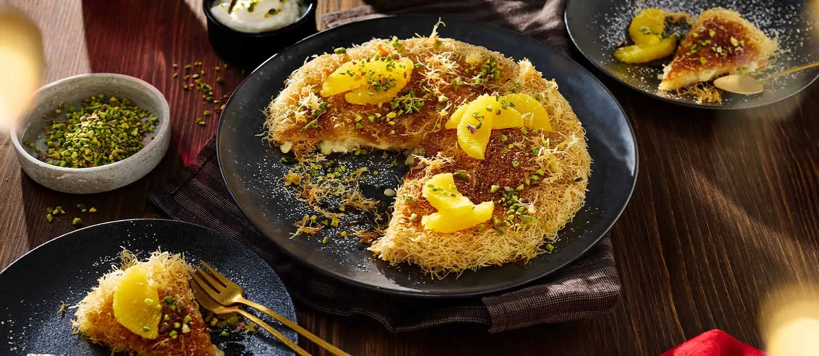 Künefe — söt turkisk ostdessert