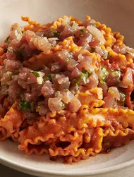 Mafaldine med tonfisktartar och chipotlesås