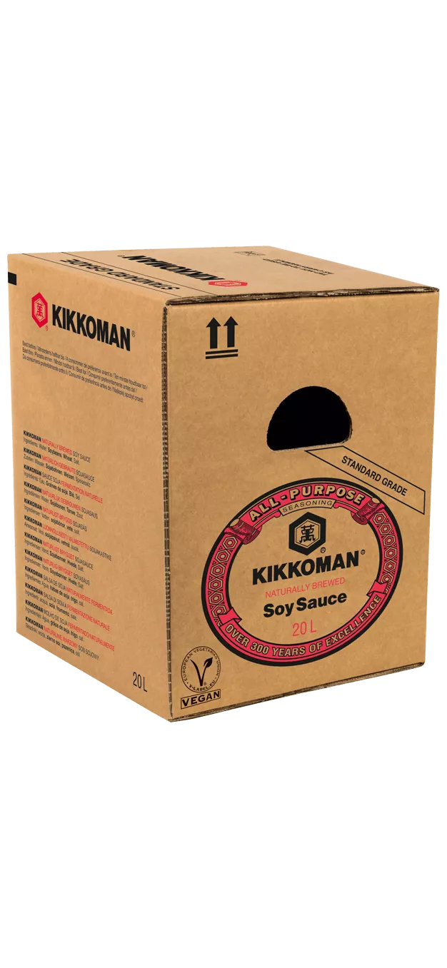 [Translate to Schwedisch:] Kikkoman Naturally Brewed Soy Sauce 20 L carton