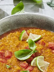 Gazpacho med melon och lime