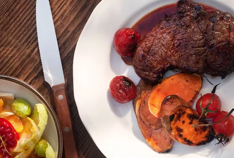 Ponzu-marinerade oxbiffar