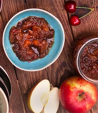 Söt chutney på honung och päron