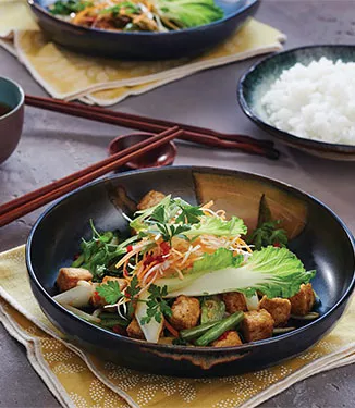 Wokad tofu med grönsaker