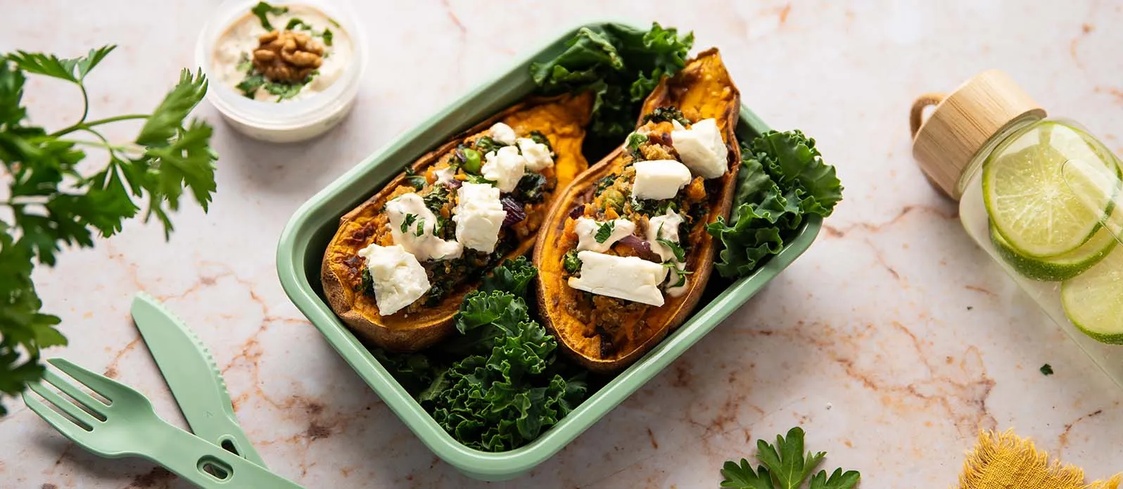 Fyllda sötpotatisar med quinoa