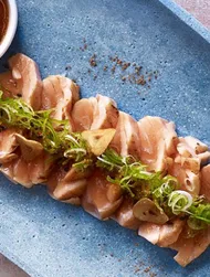 Små laxfilér med ponzu