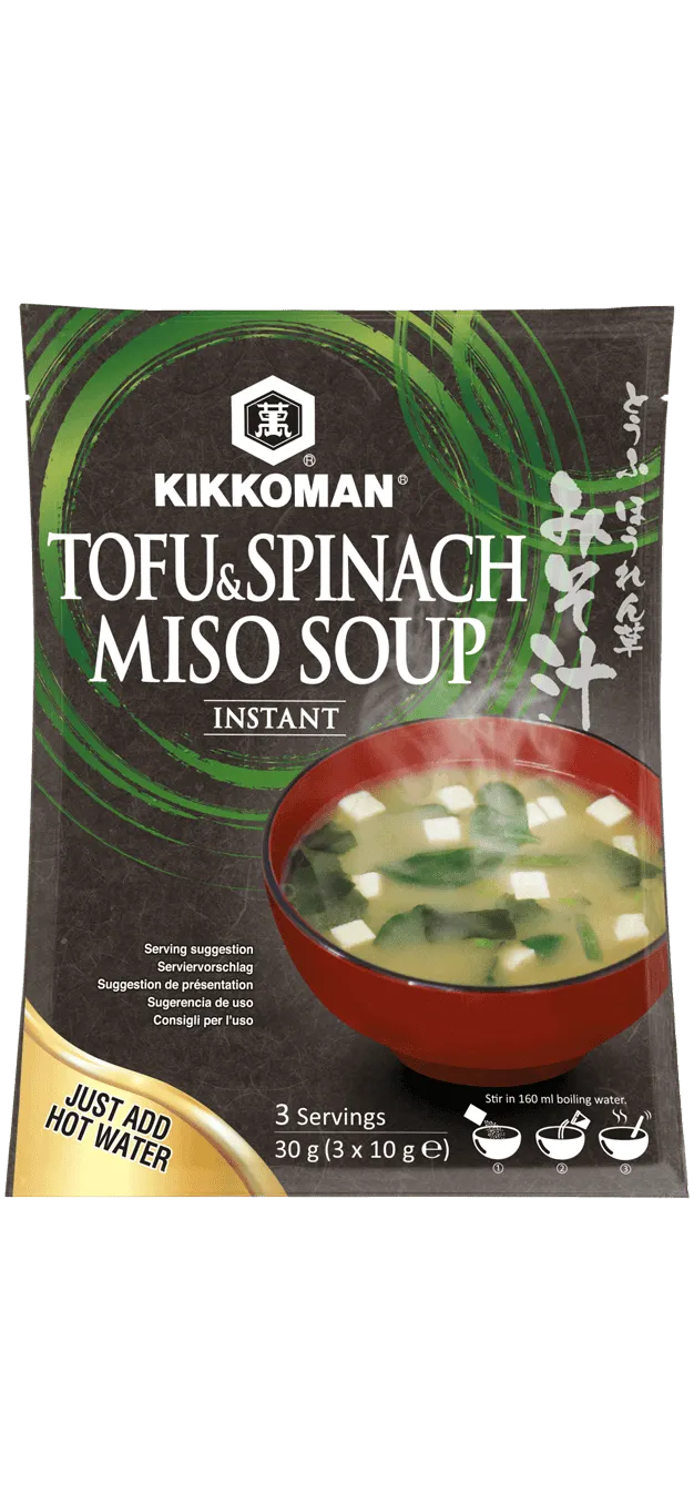 Kikkoman Tofu & Spenat Misosoppa med Tofu och Spenat 10 g x 3