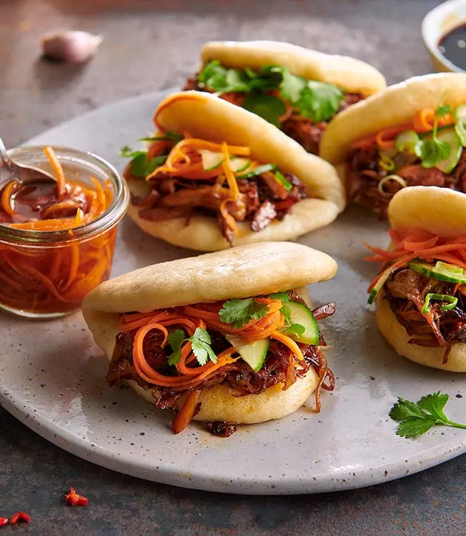 Bao med “Pulled”-ostronskivling