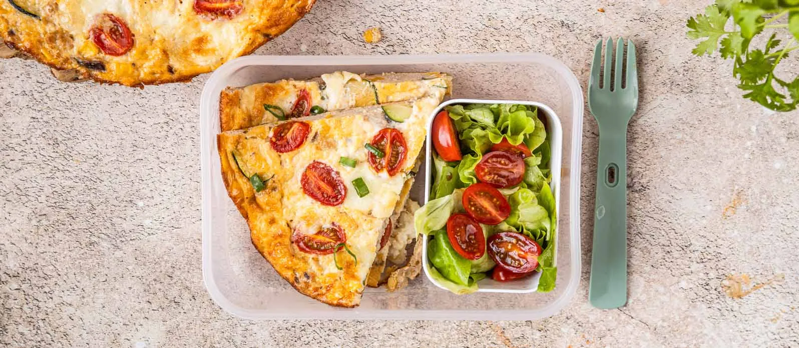 Frittata med kalkon och grönsaker