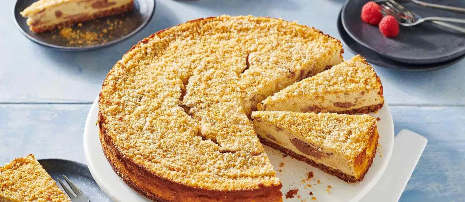 Krispig choklad-cheesecake