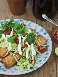 Krispiga kycklingtaquitos