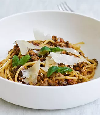Snabb bolognese med umamisting