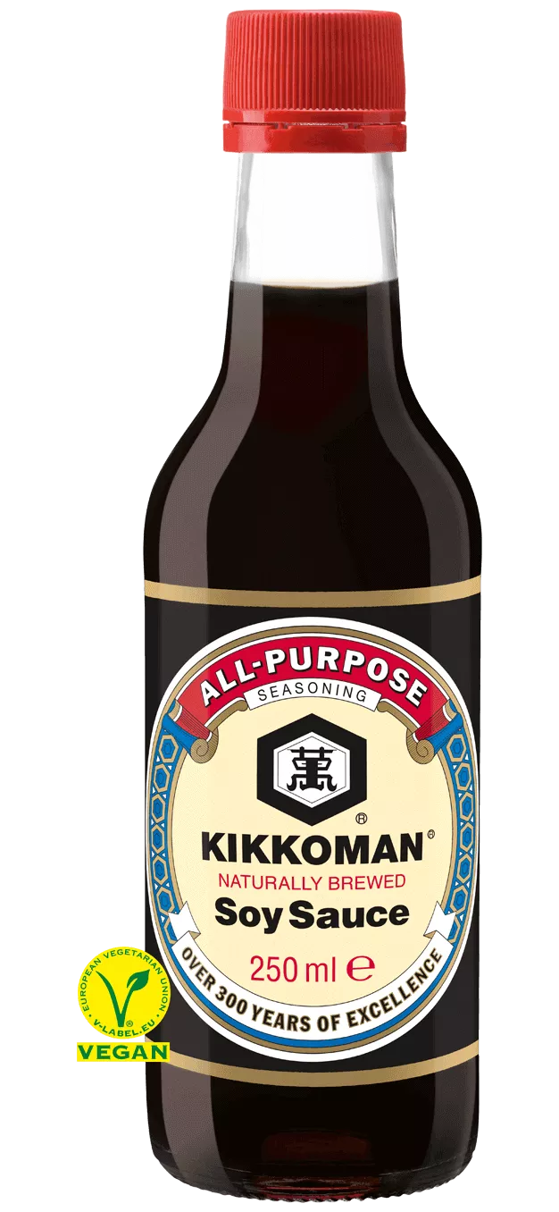 Kikkoman naturligt bryggd sojasås 250 ml glasflaska