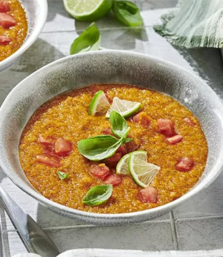 Gazpacho med melon och lime
