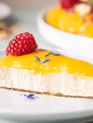 Tofu-cheesecake med mangomousse