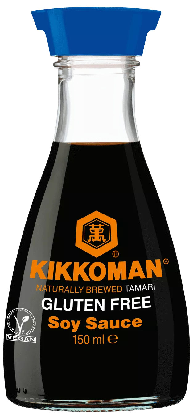 Kikkoman naturligt bryggd Tamari glutenfri sojasås 150 ml bordsflaska