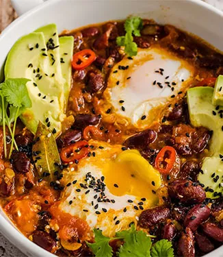 Shakshuka i mexikansk stil
