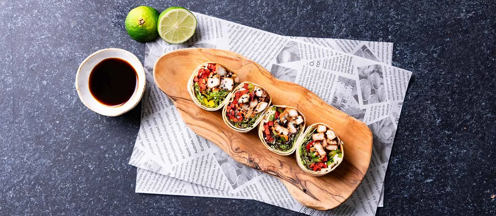 Kyckling teriyaki wrap
