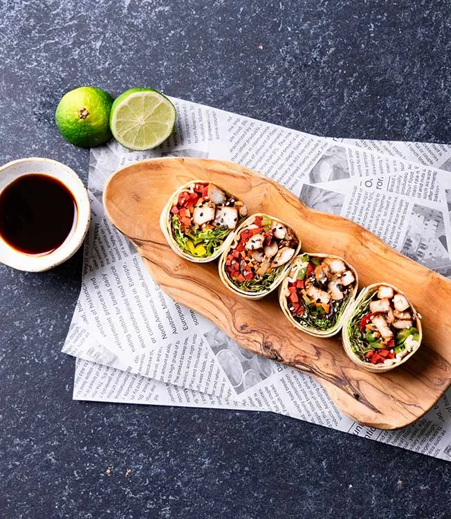 Kyckling teriyaki wrap