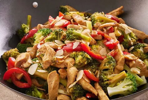 Kycklingwok med broccoli