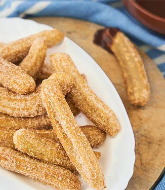 Churros med chokladsås