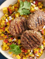 Köttbullar med mangosalsa