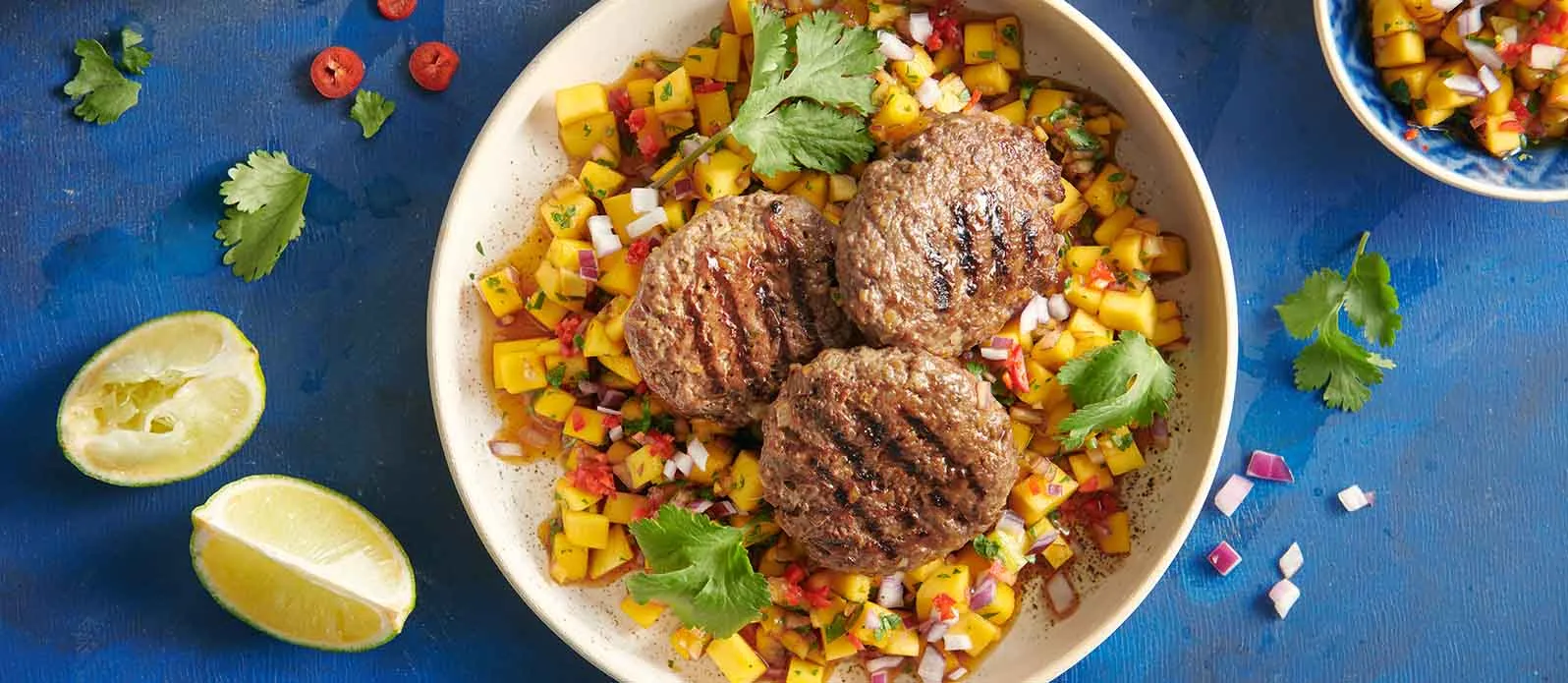 Köttbullar med mangosalsa