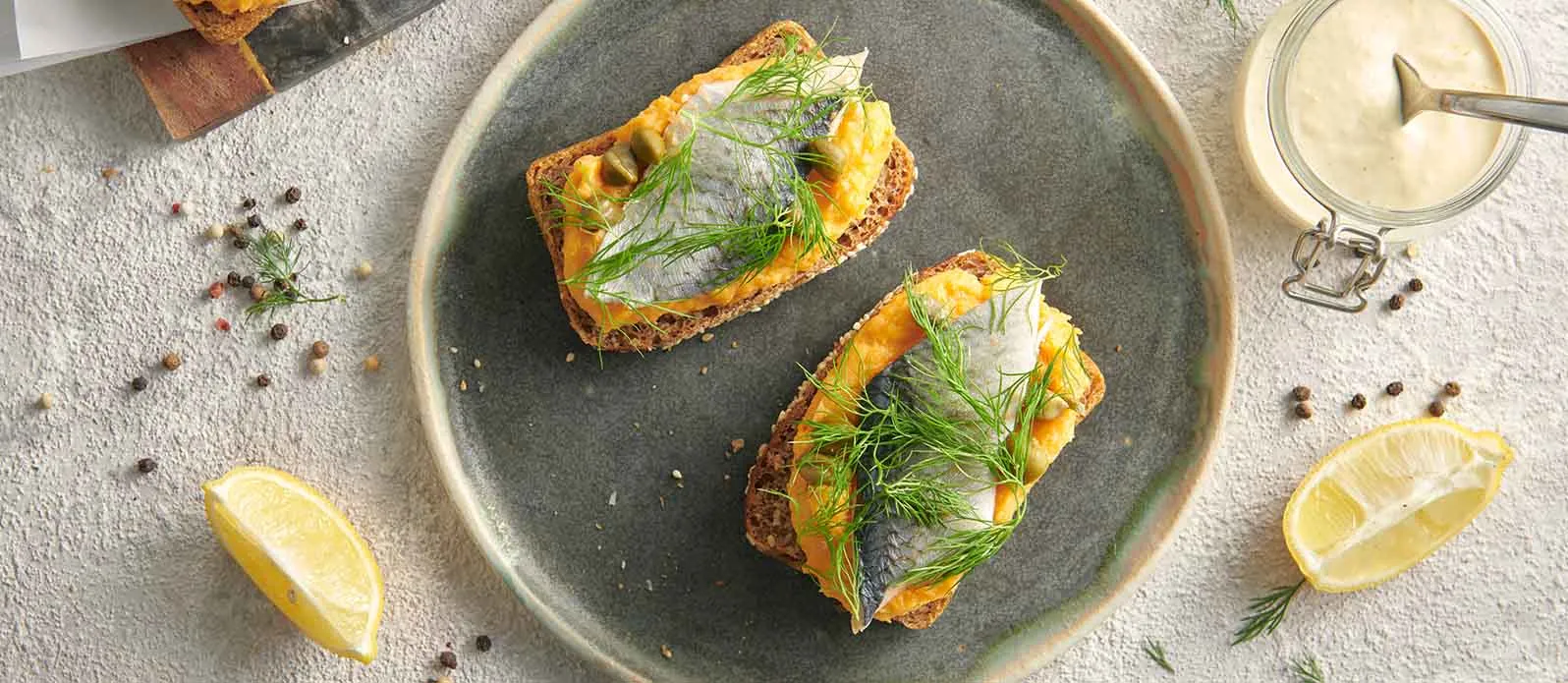 Smørrebröd med sötpotatismousse