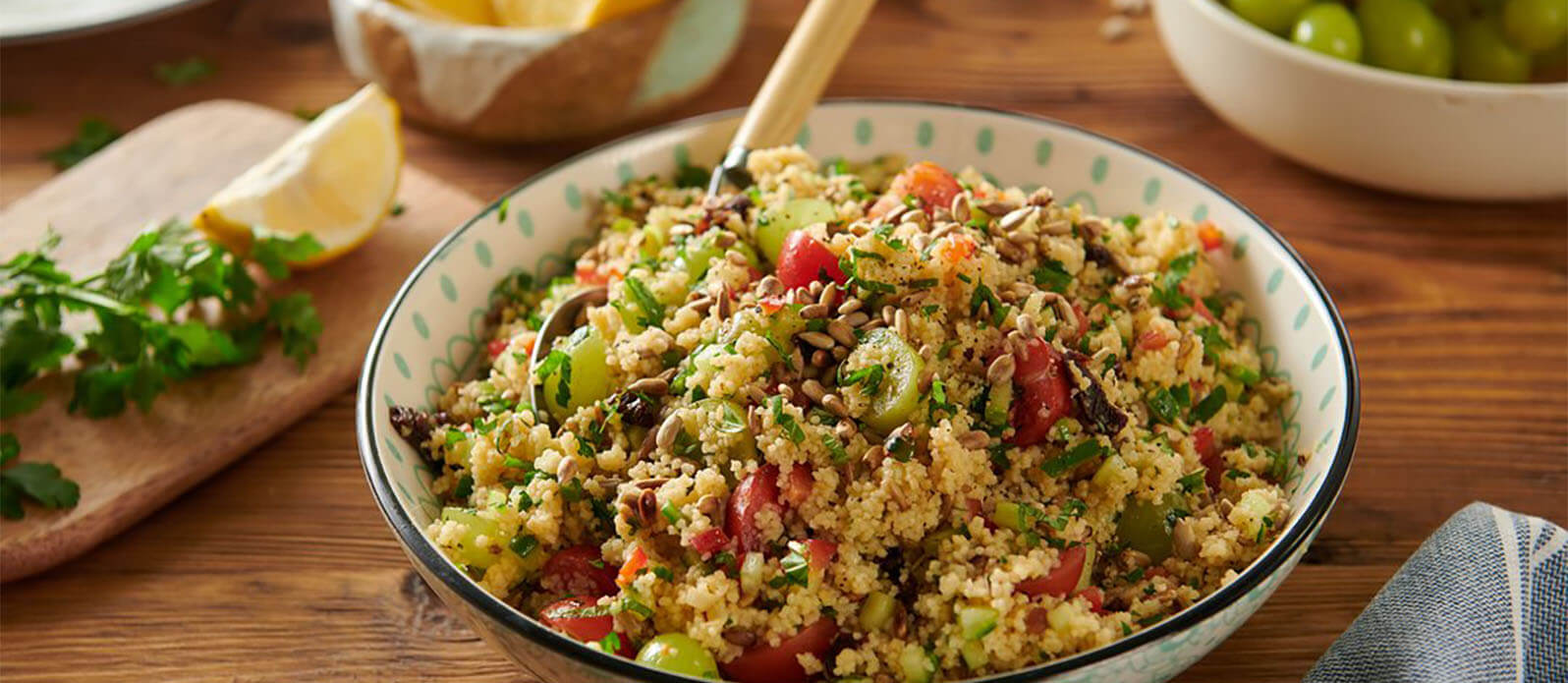 Sommarsallad med cous cous och citrus