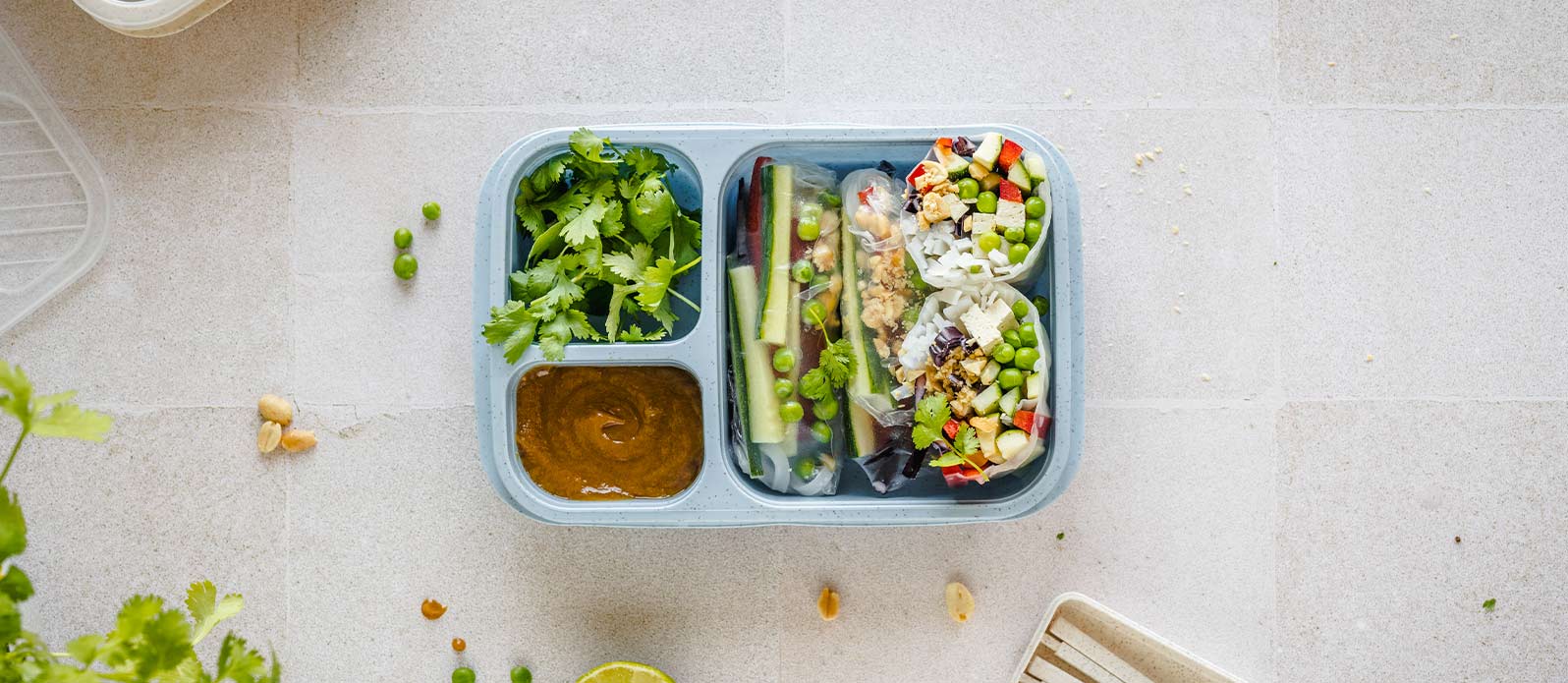 Somriga vårrullar med tofu