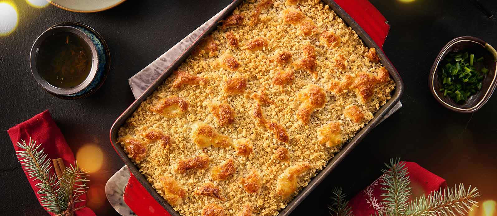 Skaldjurs-currygratäng med underbar bechamel