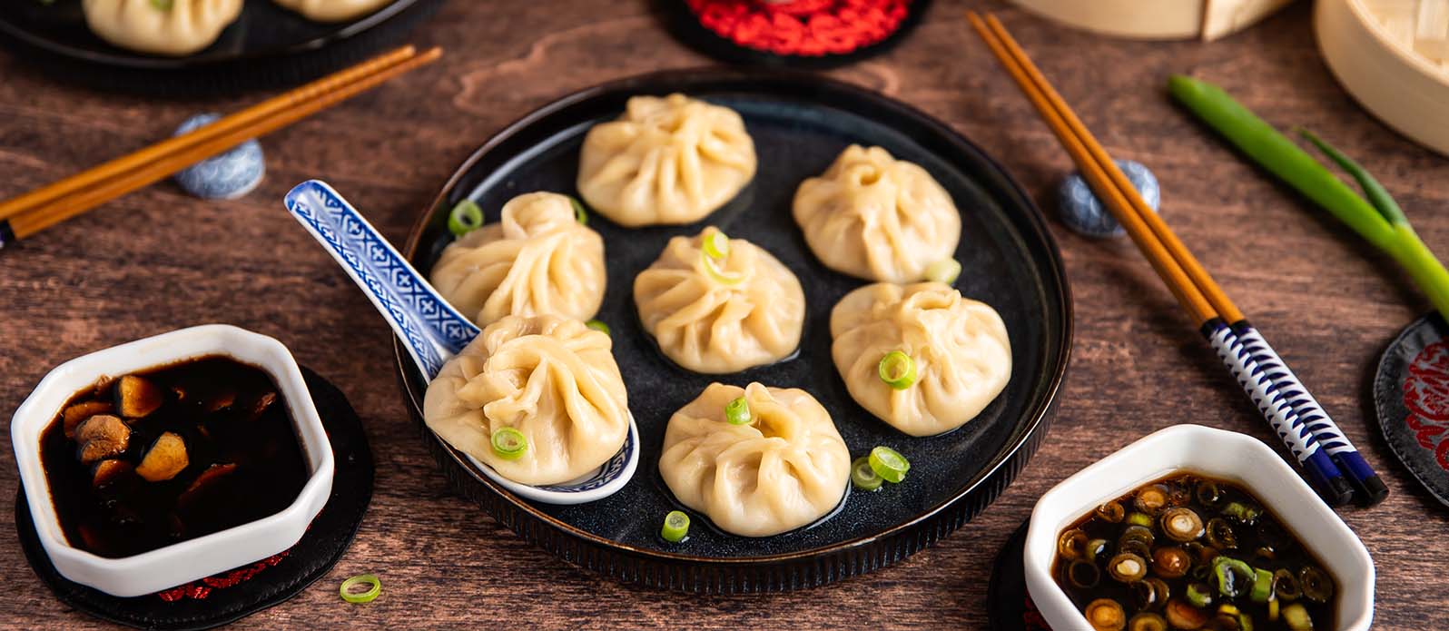 Xiao Long Bao med kyckling och räkor