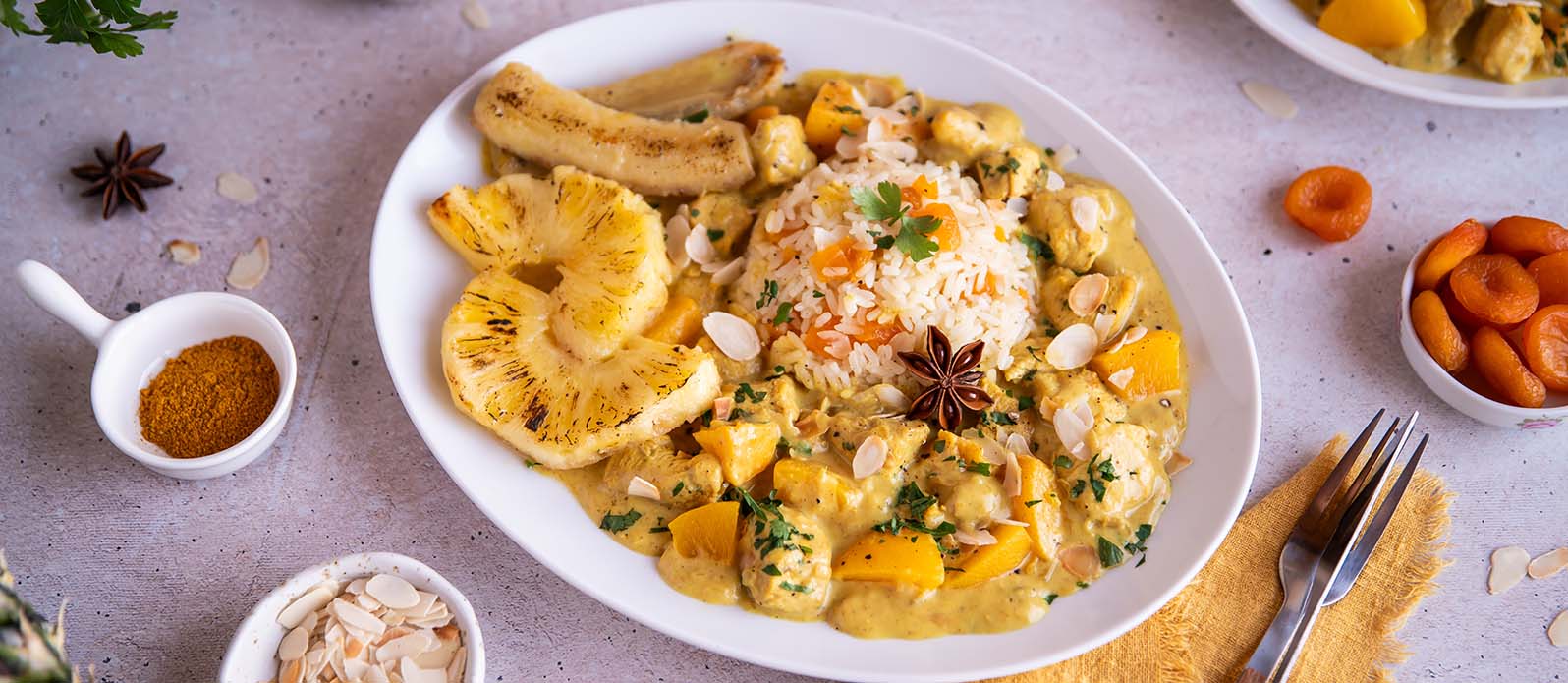 Riz Casimir – mild kycklingcurry med frukt