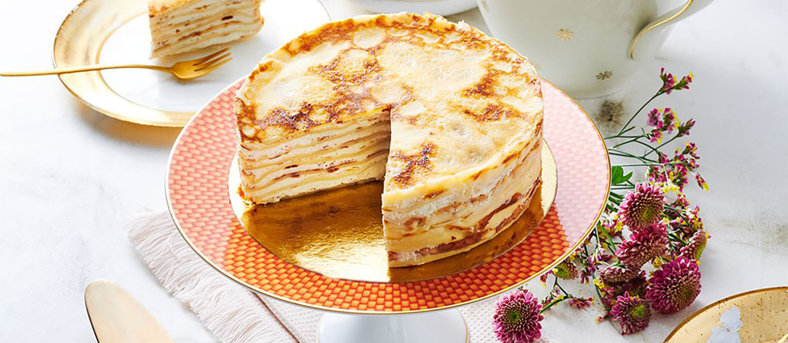 Mochi crêpes tårta